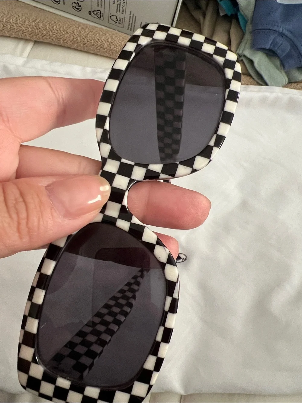 Vans Black & White Checkered Sunglasses